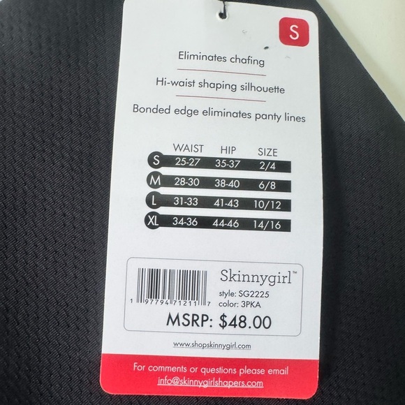 Skinnygirl NWT Breathable Shaping Shorts - Picture 4 of 6
